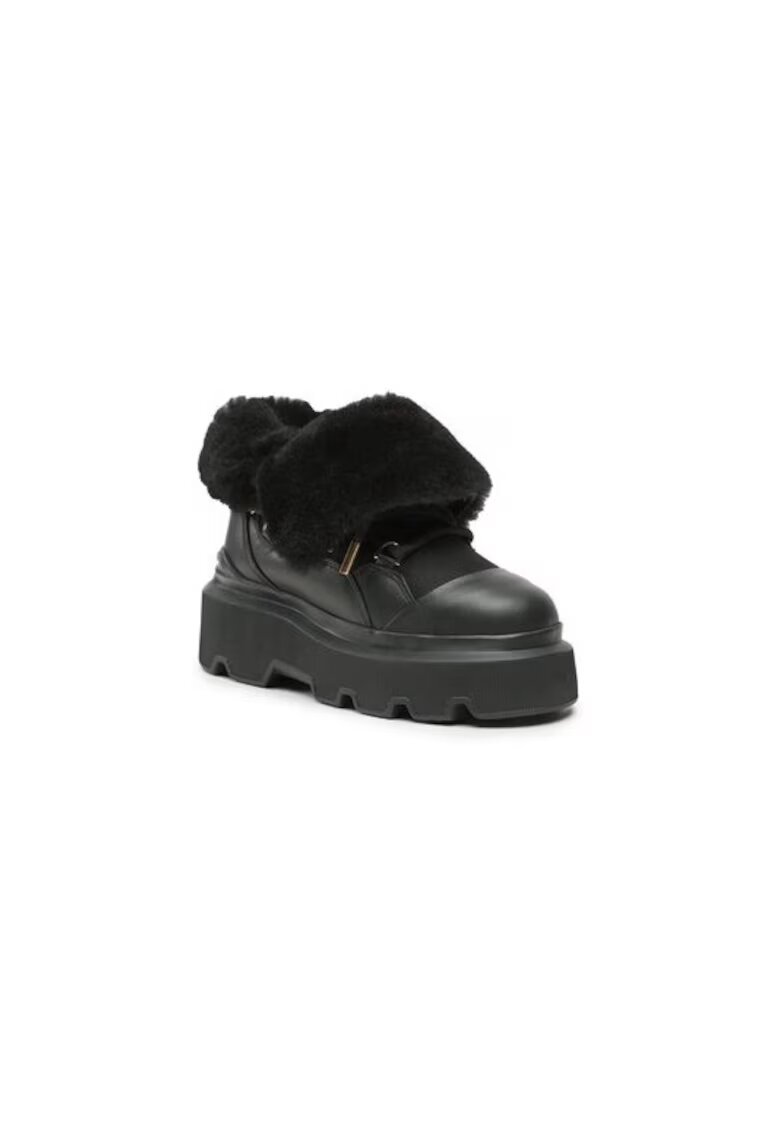 Inuikii Ghete dama 303118488 - Piele naturala - Negru - Negru