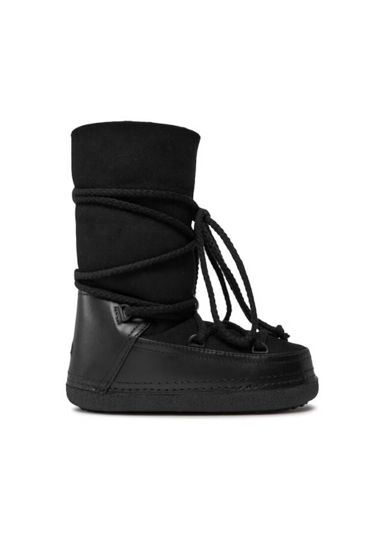 Inuikii Ghete dama 303125295 - Piele naturala - Negru - Negru