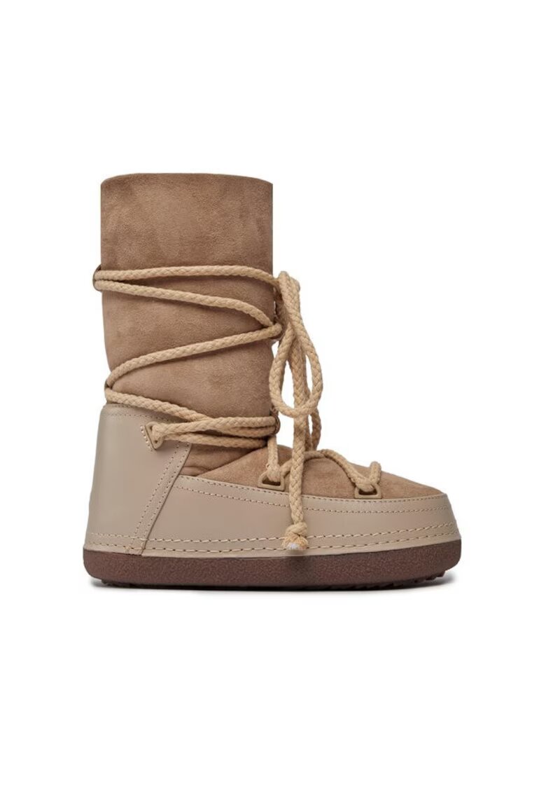 Inuikii Ghete dama 303125370 - Piele naturala - Bej - Bej