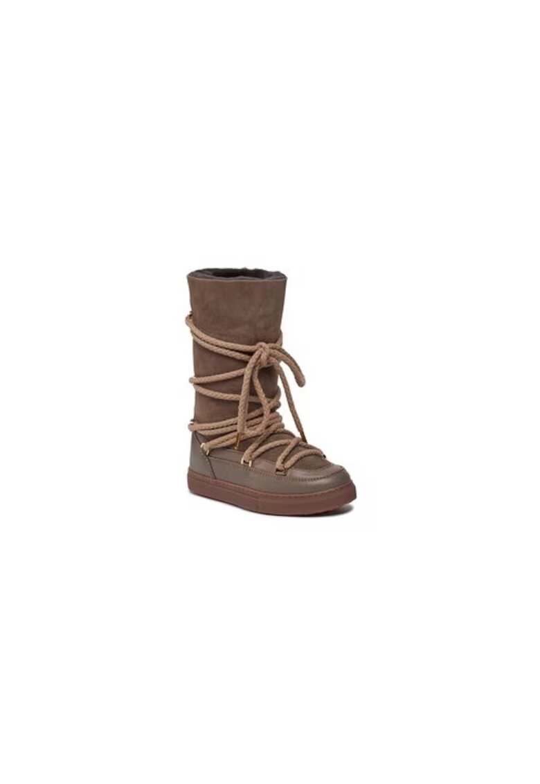 Inuikii Ghete dama 303127565 - Piele naturala - Maro - Maro