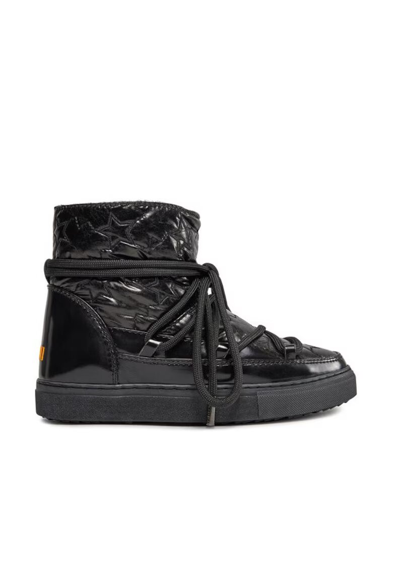 Inuikii Ghete dama 303127633 - Piele ecologica - Negru - Negru