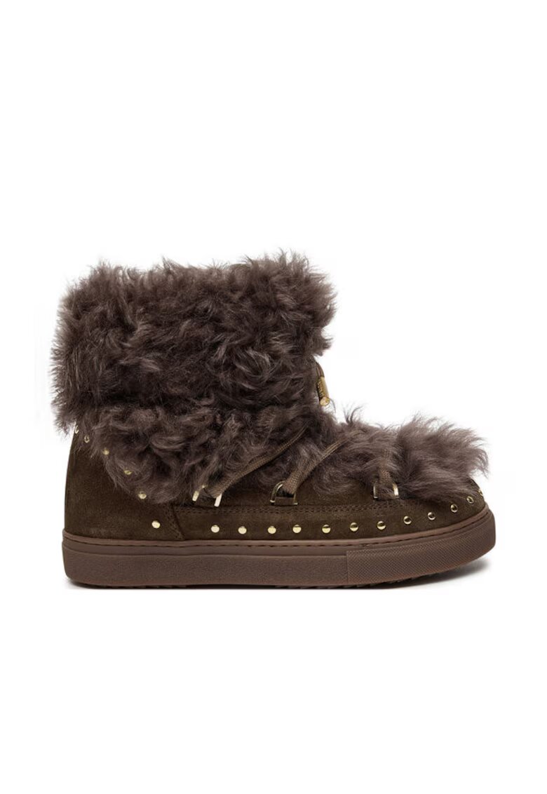 Inuikii Ghete dama 304363085 - Piele naturala - Gri - Gri