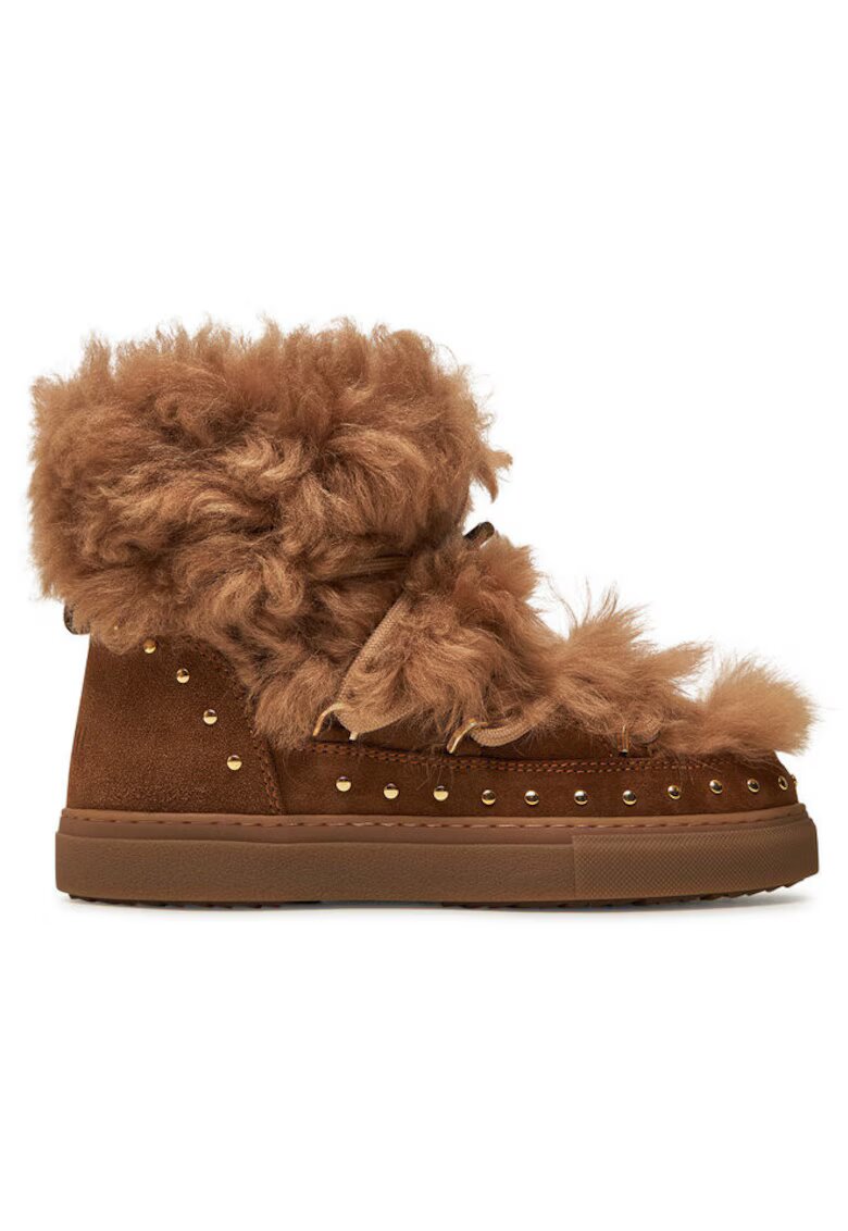 Inuikii Ghete dama 304363092 - Piele naturala - Maro - Maro