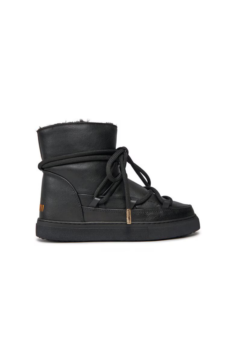 Inuikii Ghete fete 303122256 - Piele ecologica - Negru - Negru