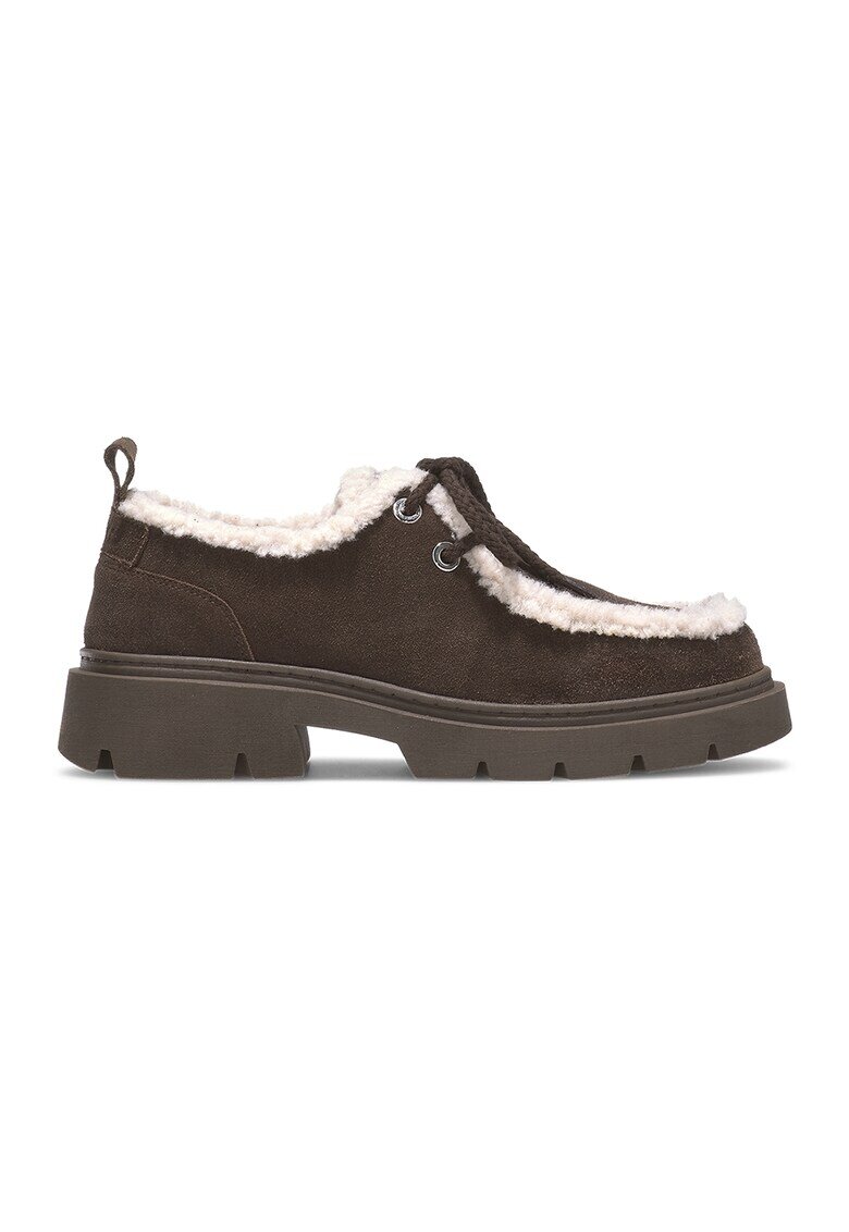 Inuikii Pantofi loafer cu captuseala de lana - Maro inchis