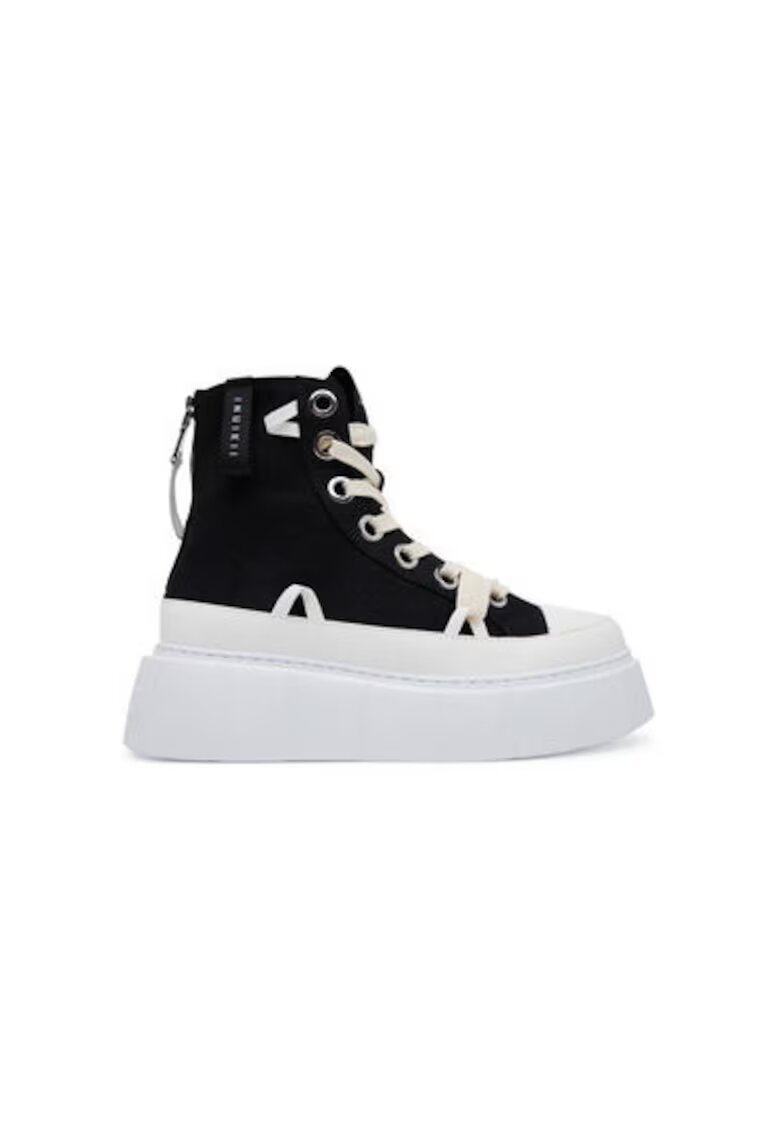 Inuikii Pantofi sport dama - 30103-025 - Textil - 41 EU - Alb/Negru - Alb/Negru