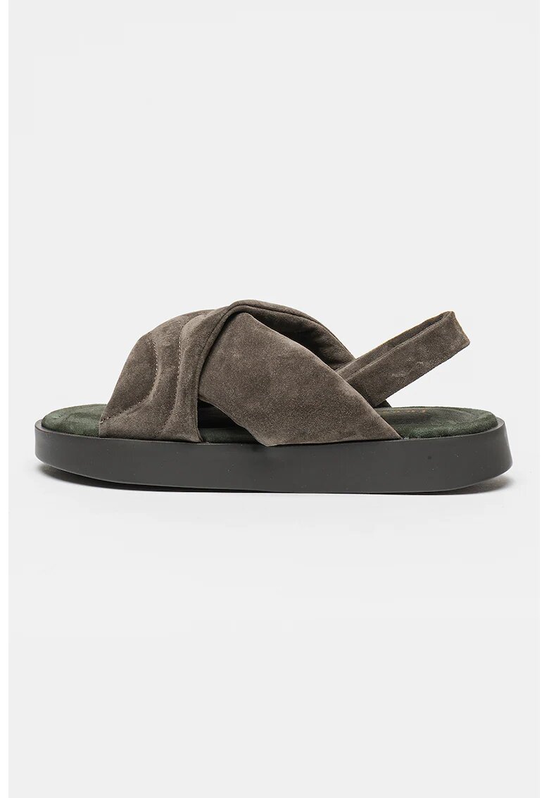 Inuikii Sandale de piele - Gri carbune