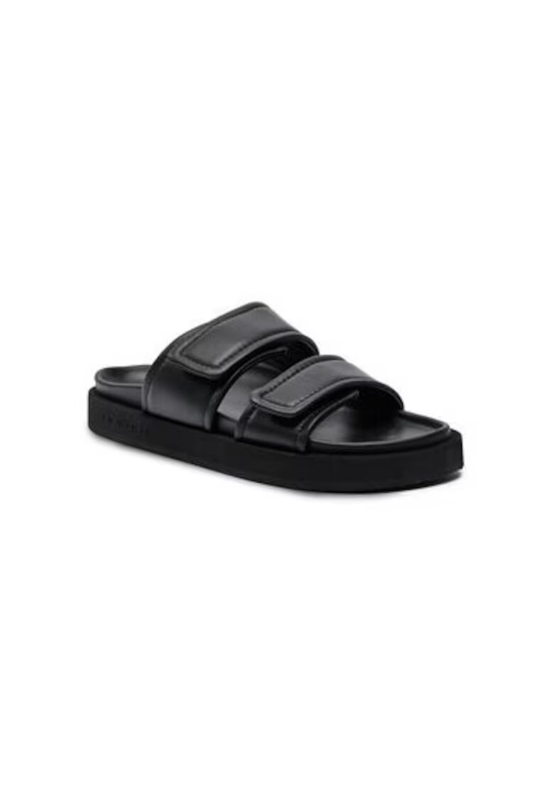 Inuikii Slapi barbati 50102-477 - Piele naturala - Negru - Negru