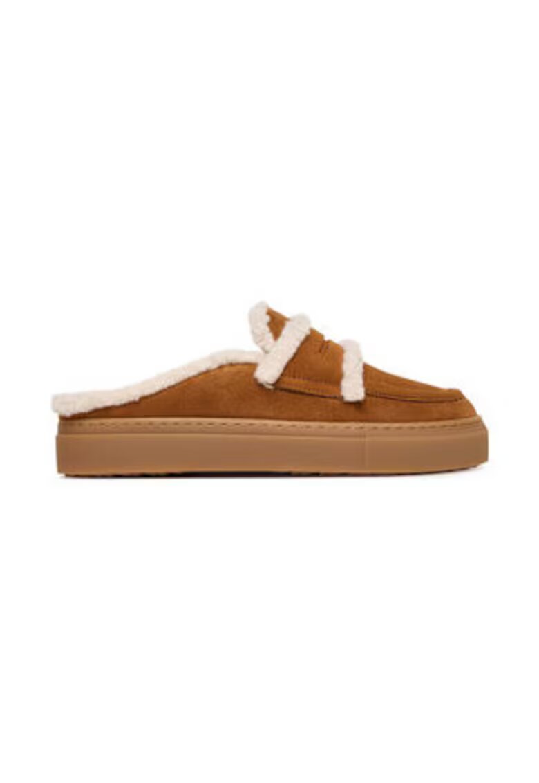 Inuikii Slapi de dama - 305627162 - piele naturala - maro