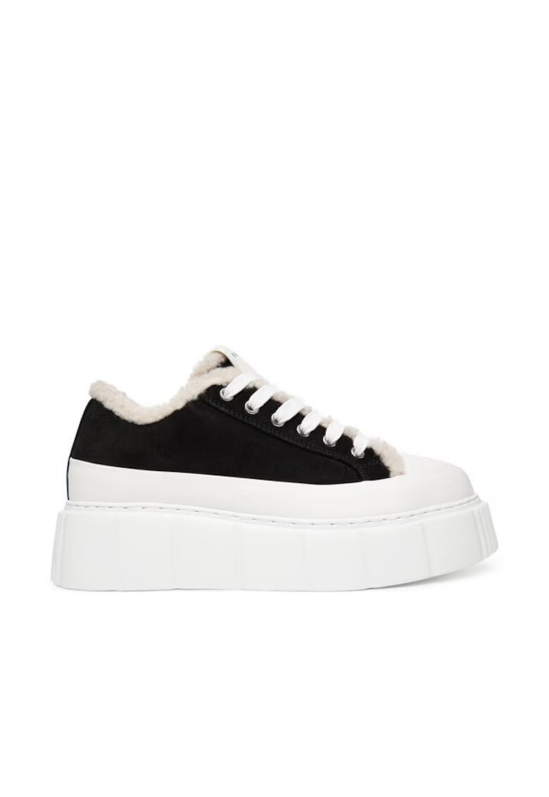 Inuikii Tenisi dama 305626745 - Piele naturala - Alb/Negru