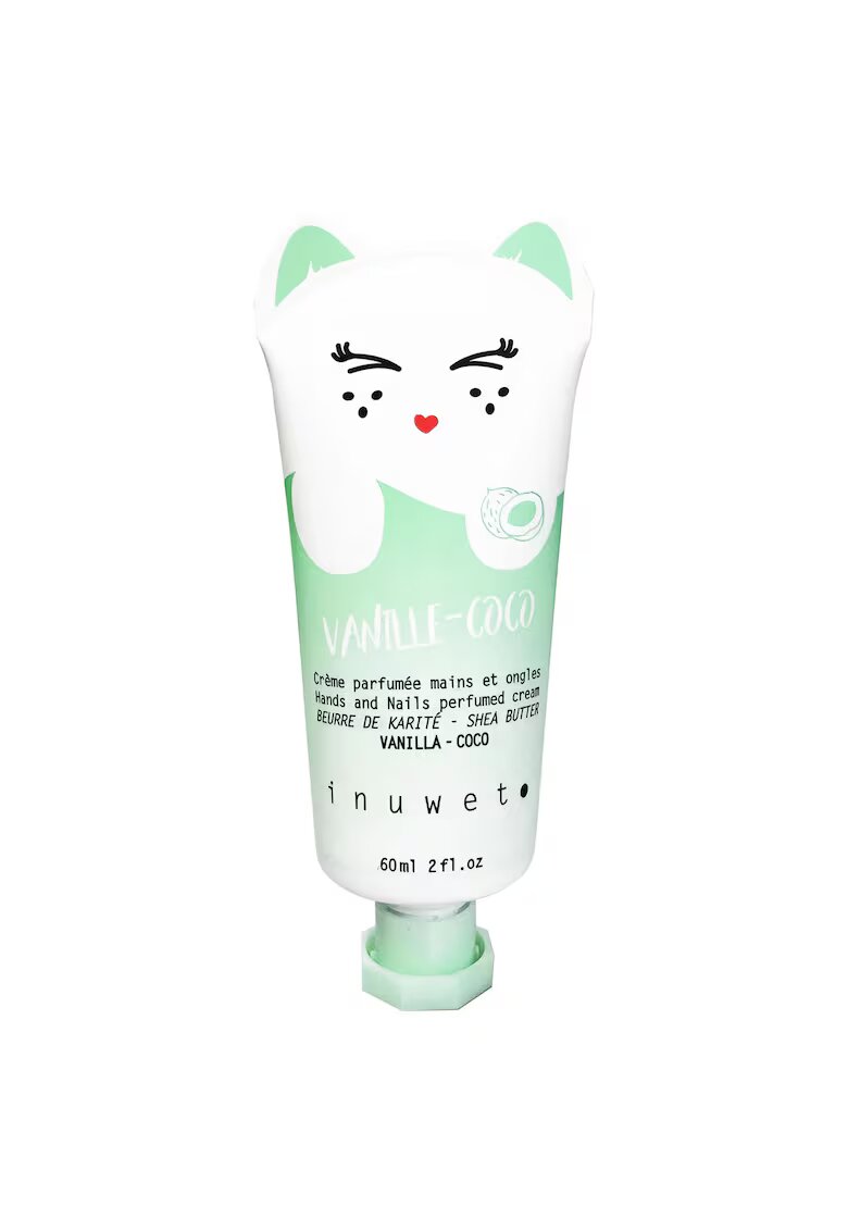Inuwet Crema hidratanta pentru maini si unghii - cu parfum de vanilie si cocos - Vanille-Coco - 60 ml