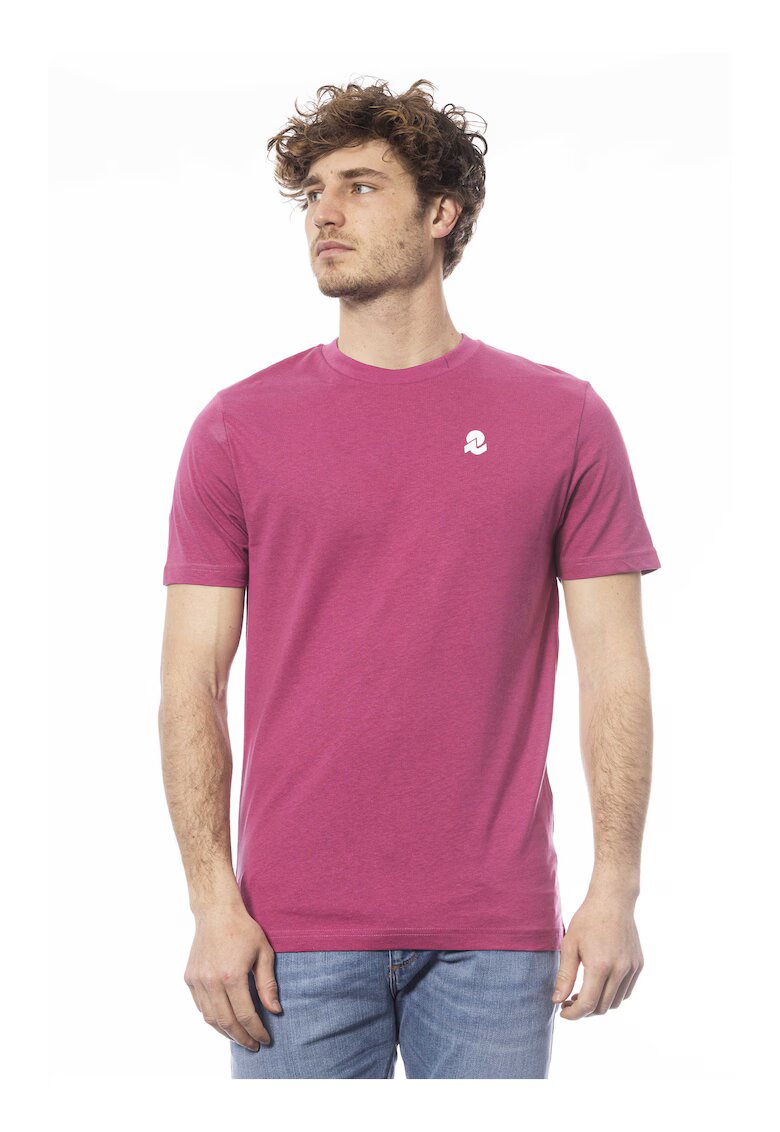 Invicta Tricou de bumbac cu decolteu la baza gatului - Rosu deschis