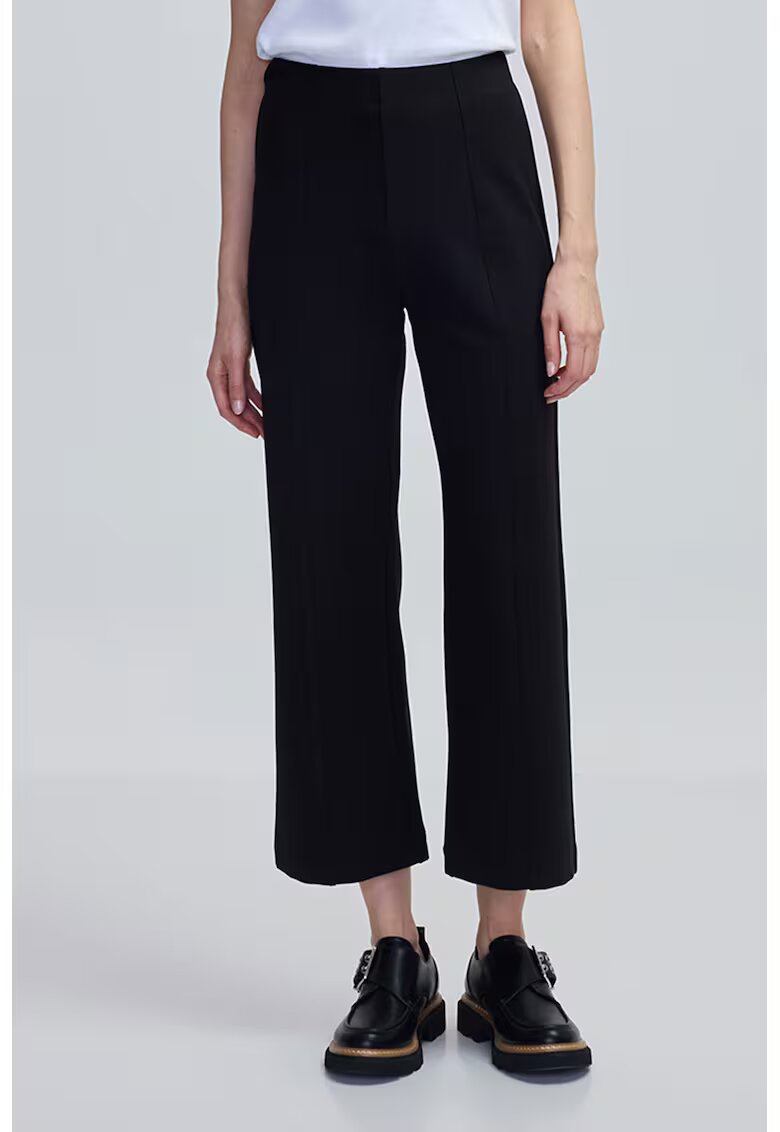 Ipekyol Pantaloni capri regular fit - Negru
