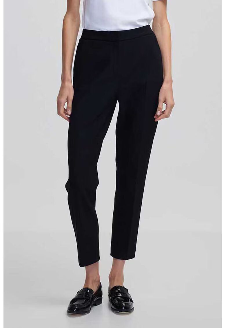 Ipekyol Pantaloni capri regular-fit - Negru stins