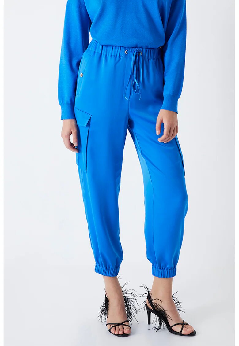 Ipekyol Pantaloni cargo jogger - Albastru royal
