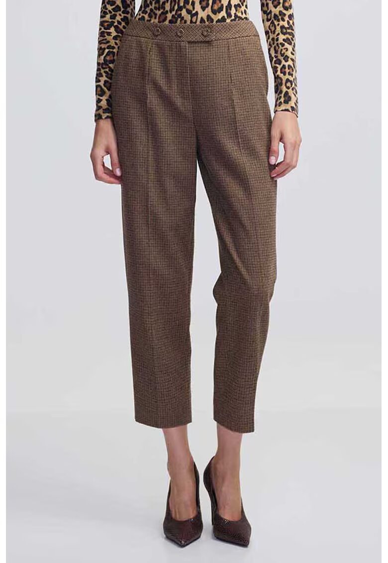 Ipekyol Pantaloni crop regular-fit - Bej melange
