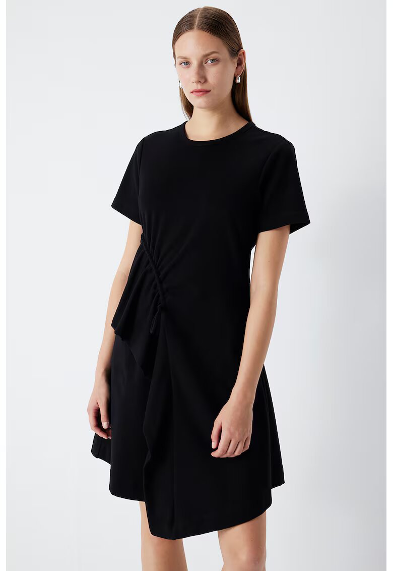 Ipekyol Rochie cu model uni si buzunare laterale - Negru
