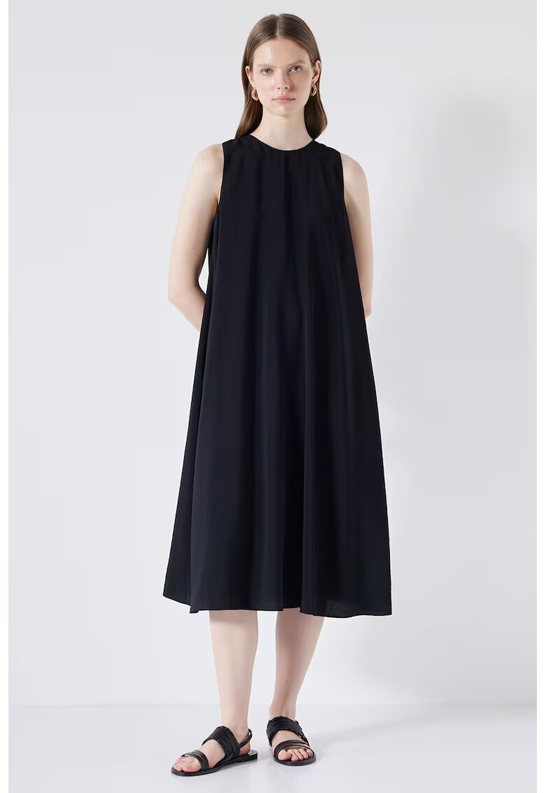 Ipekyol Rochie midi evazata - Negru
