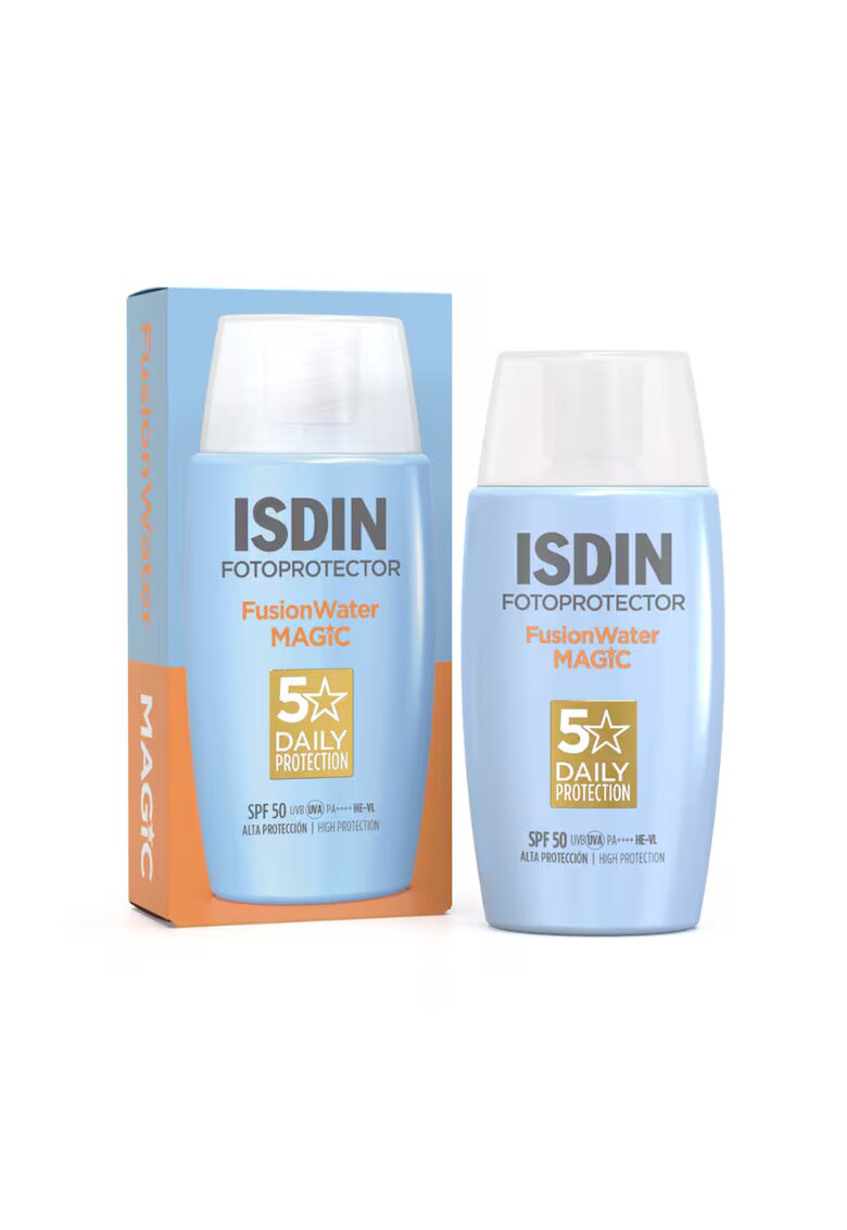 ISDIN Crema de fata cu textura fluida Fusion Water - SPF 50 - pentru protectie solara - 50 ml