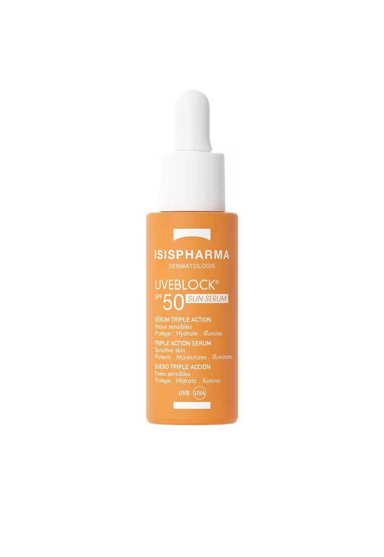 Isis Pharma Ser cu tripla actiune si protectie solara SPF 50 Uveblock 28 ml