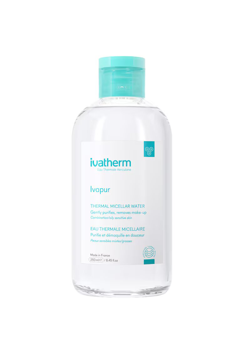 Ivatherm Apa micelara Ivapur pentru demachiere - 250 ml - Gras/Mixt/Cu imperfectiuni