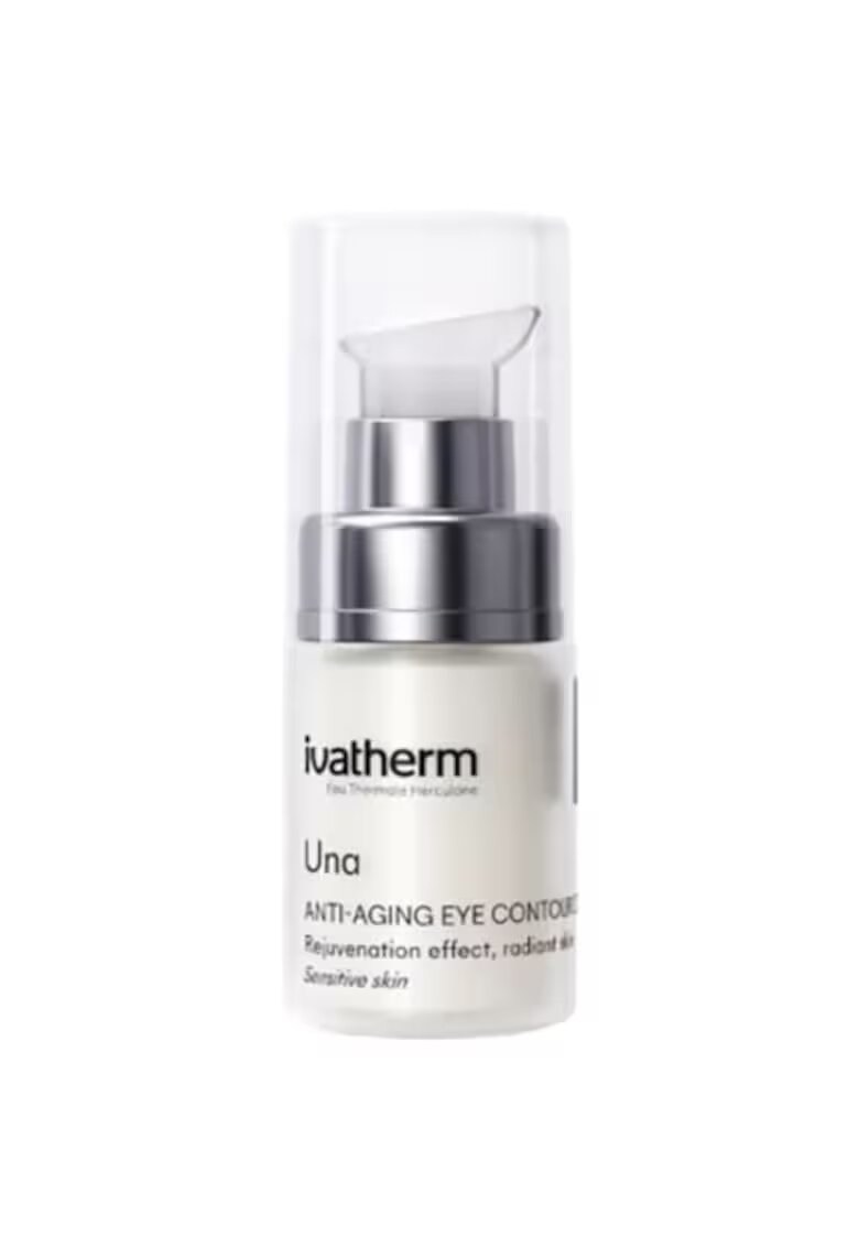 Ivatherm Crema anti-aging contur ochi UNA - cu celule stem vegetale si peptide - pentru riduri profunde - 15 ml