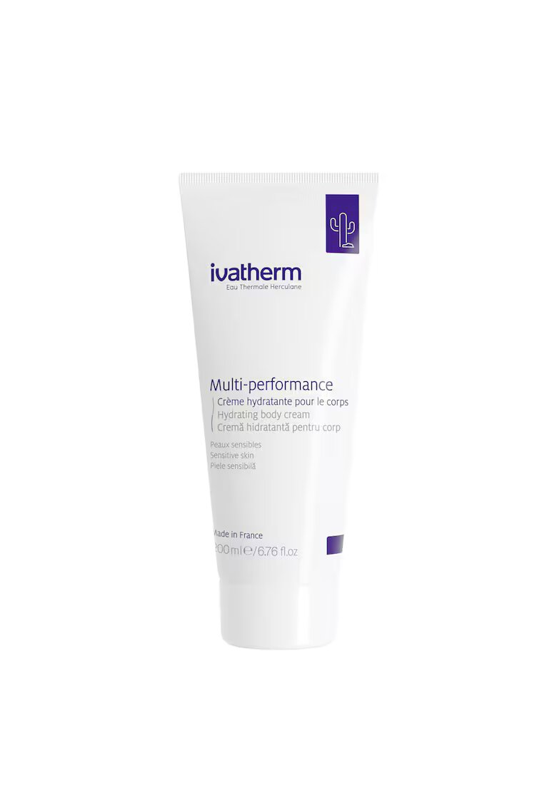 Ivatherm Crema hidratanta pentru corp Multi-performance - cu ceramide si acid hialuronic pentru piele sensibila - uscata - deshidratata - 200 ml