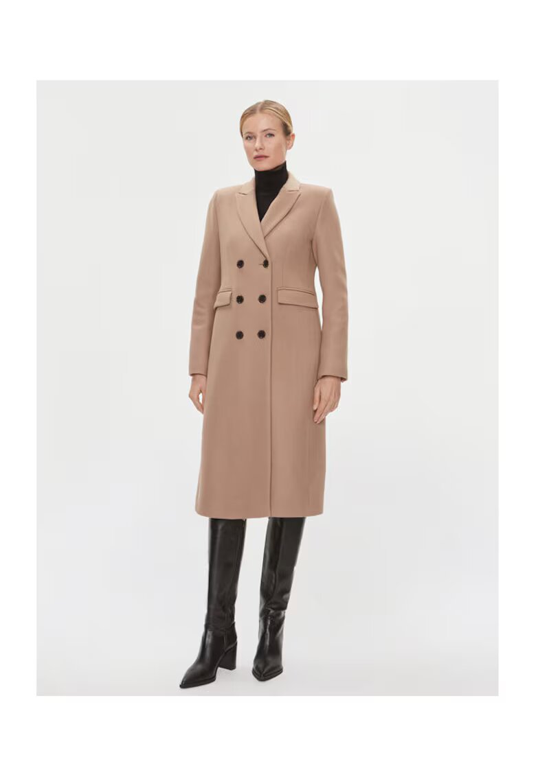 Ivy Oak Palton dama - 303364878 - Lana/Poliamida - 34 EU - Bej