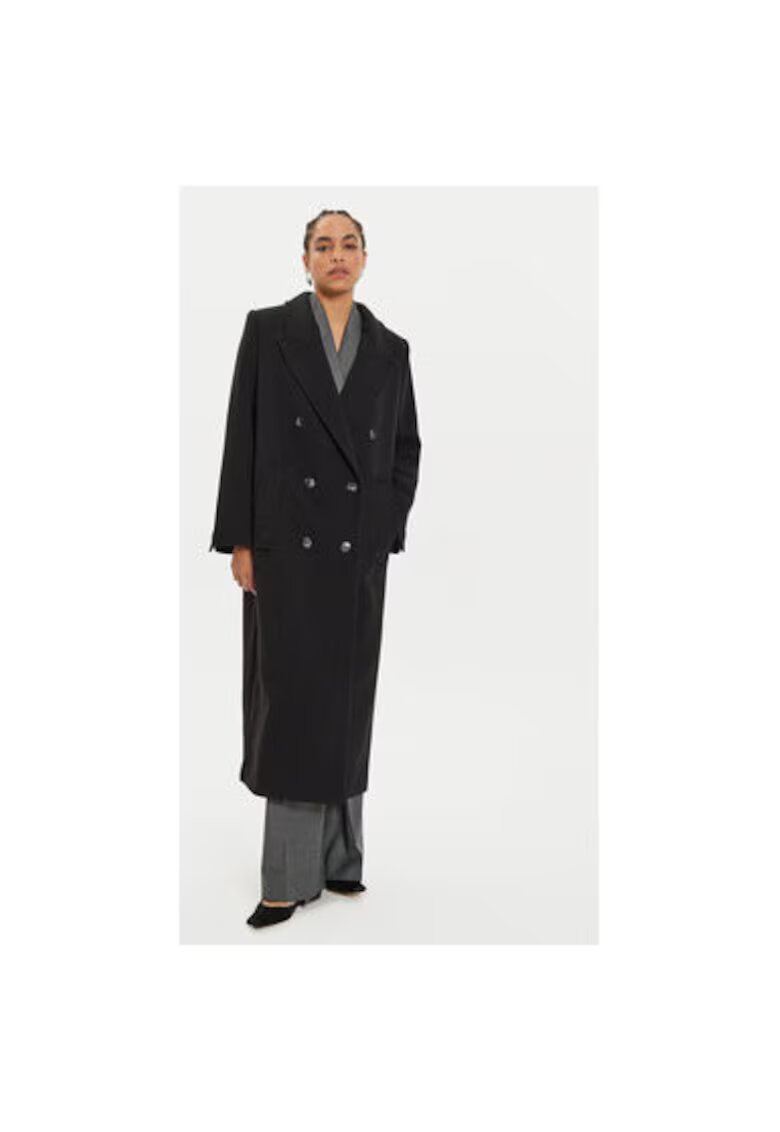 Ivy Oak Palton dama - 304213281 - Lana/Poliamida - Negru - Negru