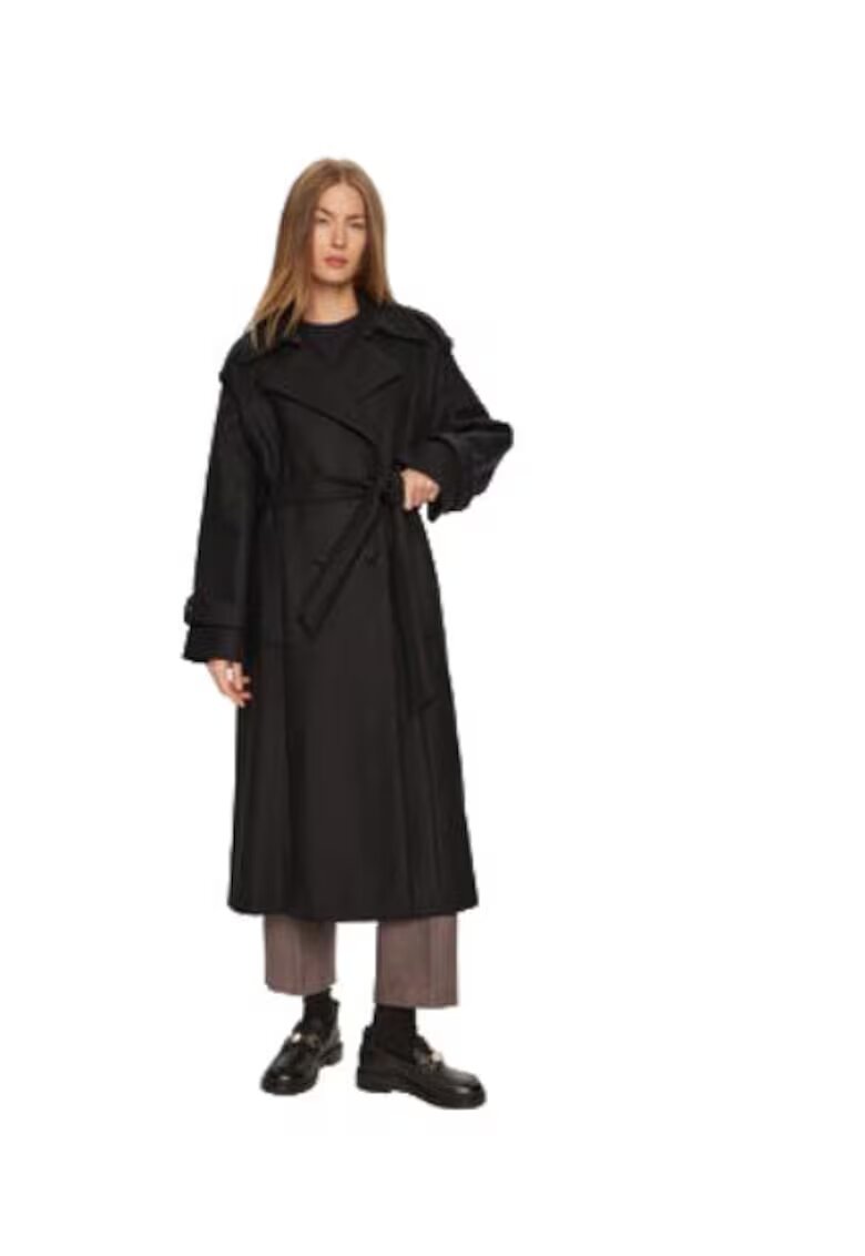 Ivy Oak Palton dama - IO111137 - lana/poliamida/casmir - negru