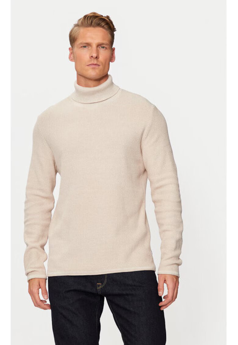 Jack and Jones Bluza barbati - 304514715 - Bumbac organic/Bumbac - Bej - Bej