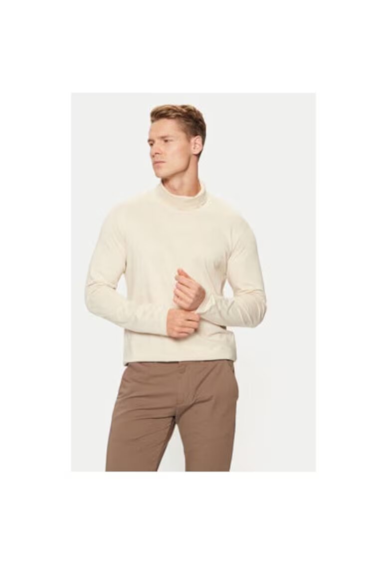 Jack and Jones Bluza barbati - 304516696 - Bumbac - Bej - Bej