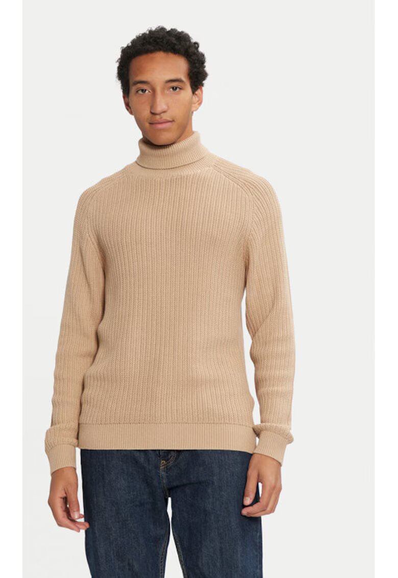 Jack and Jones Bluza barbati - 304516887 - Bumbac/Acril - Bej - Bej