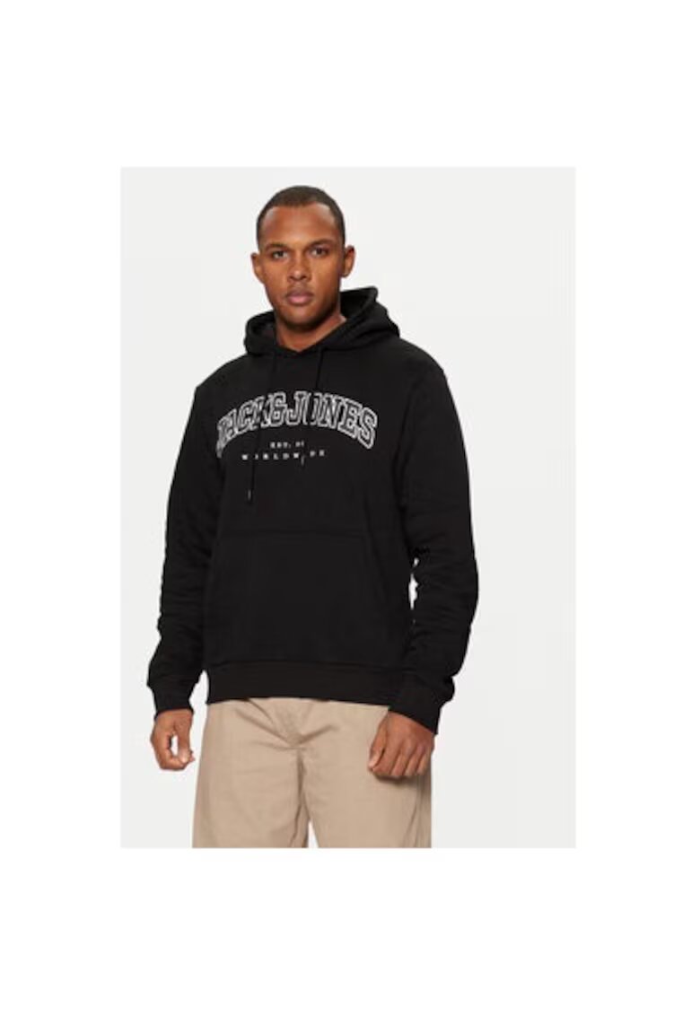 Jack and Jones Bluza barbati - 304782572 - Bumbac/Poliester - Negru - Negru