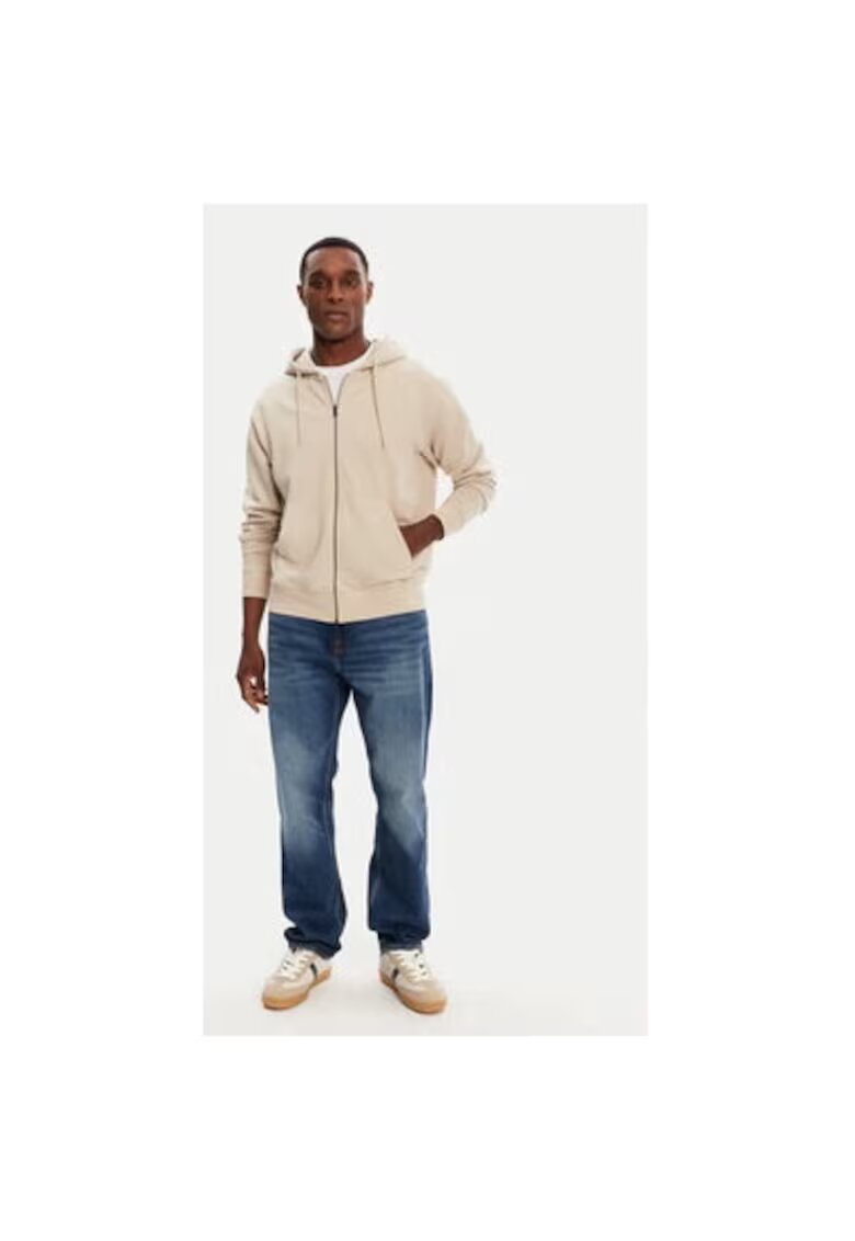 Jack & Jones Bluza barbati - 304782794 - Bumbac/Poliester - Bej - Bej