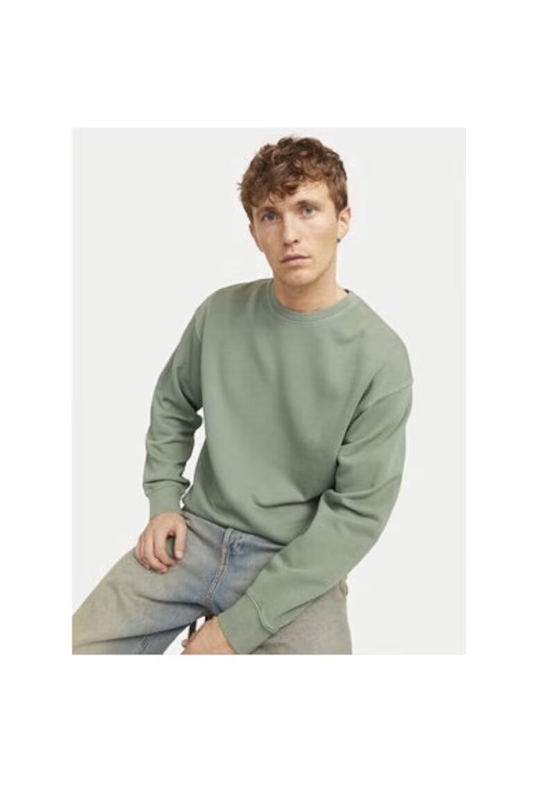 Jack and Jones Bluza barbati - 304783043 - Bumbac - Verde - Verde