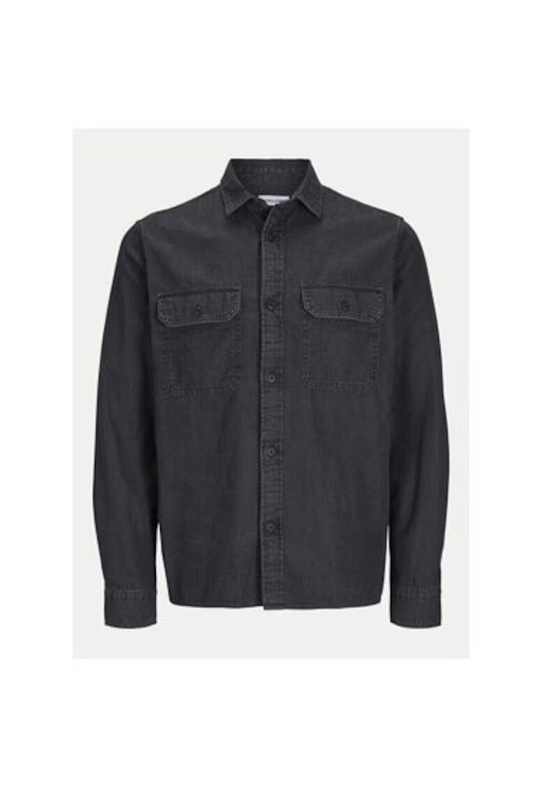 Jack and Jones Camasa barbati - 304783180 - Bumbac organic/Bumbac - Negru - Negru
