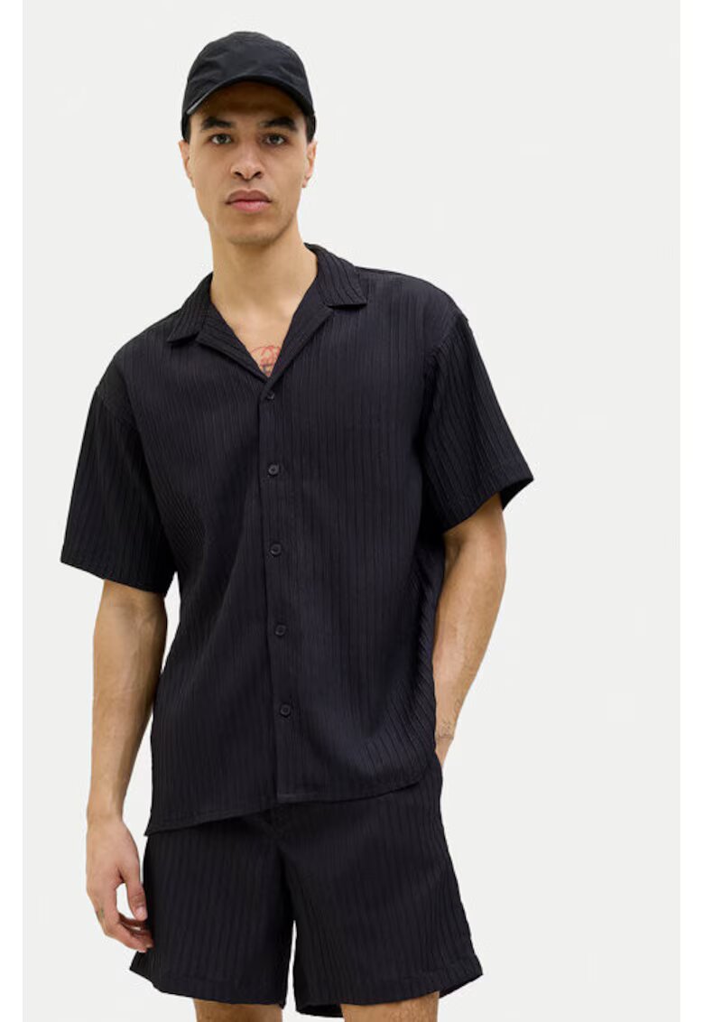 Jack & Jones Camasa barbati - 304801327 - Poliester - Negru - Negru