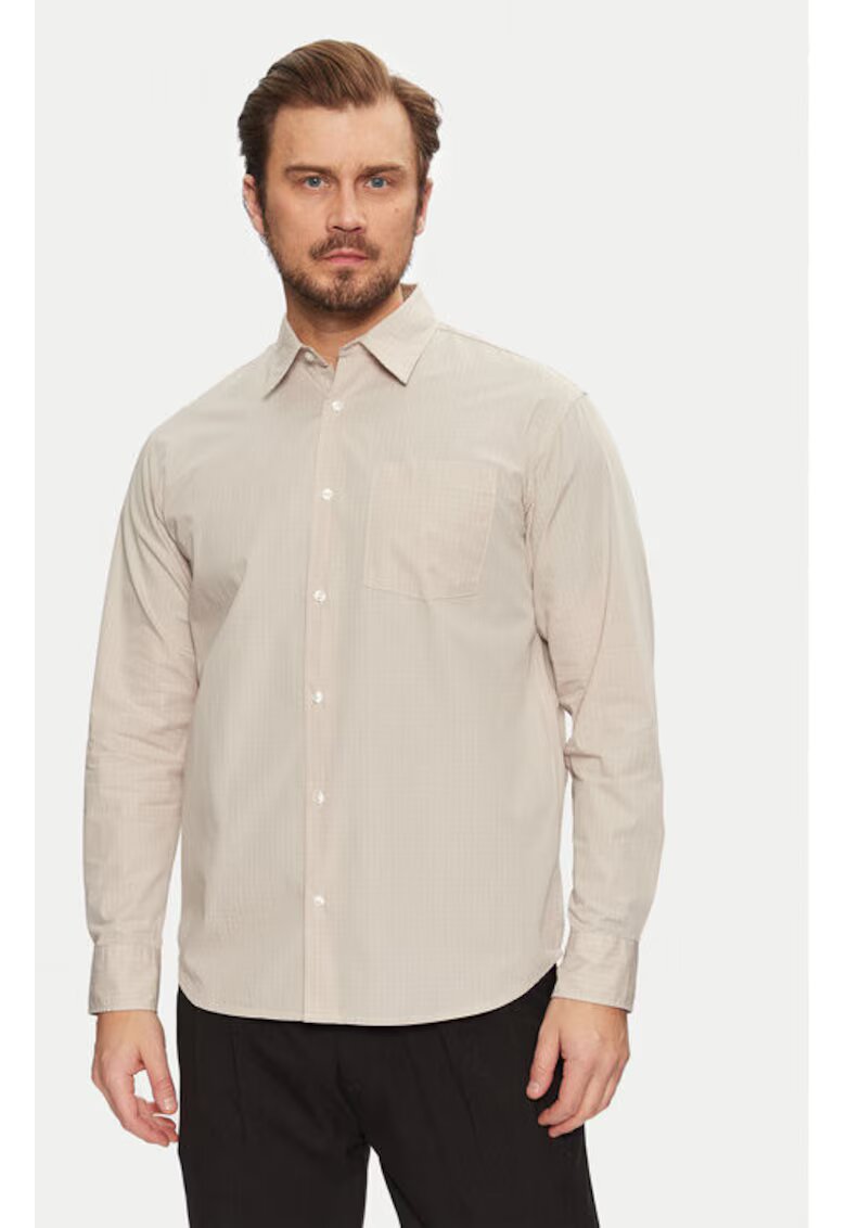 Jack and Jones Camasa barbati - 304801396 - Bumbac organic/Bumbac - Gri - Gri