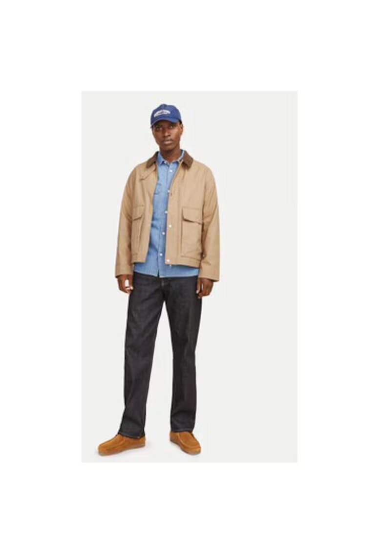 Jack and Jones Geaca barbati - 304778308 - Bumbac/Poliester - Bej - Bej