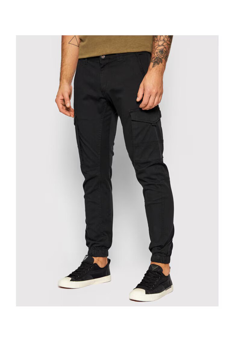 Jack and Jones Pantaloni barbati - 208742900 - Bumbac organic - W38-L32 US - Negru