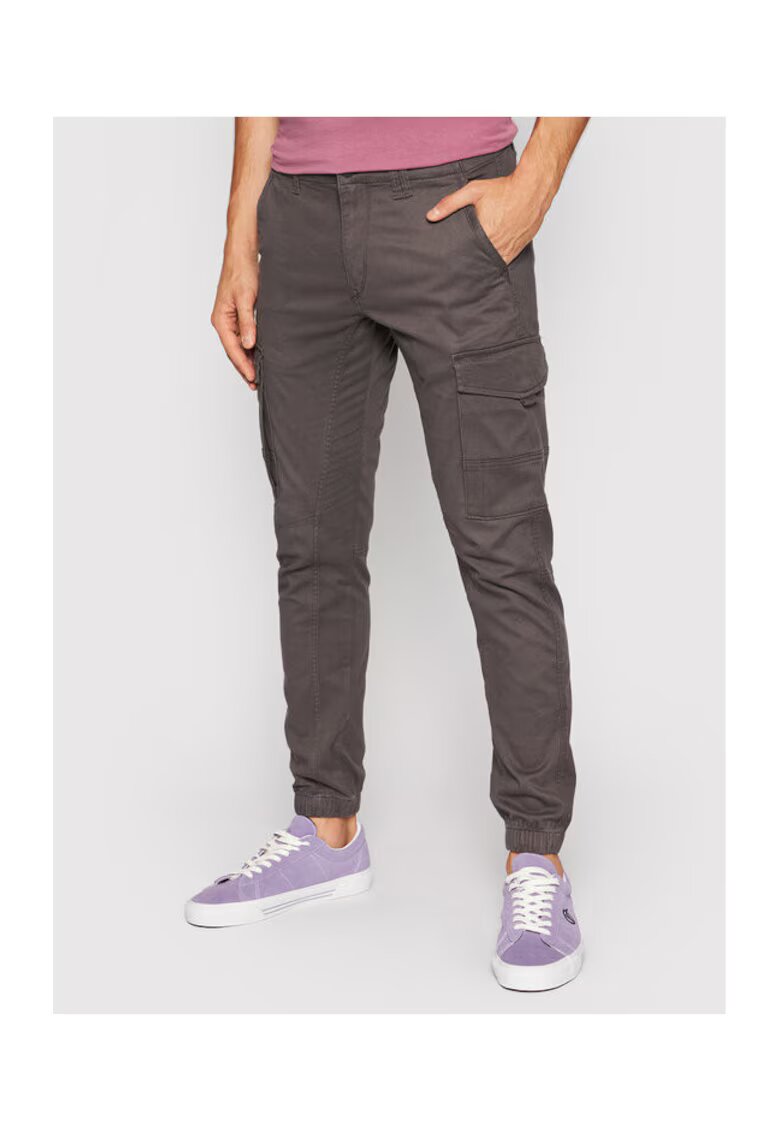 Jack and Jones Pantaloni barbati - 208742917 - Bumbac organic - W28-L32 US - Gri