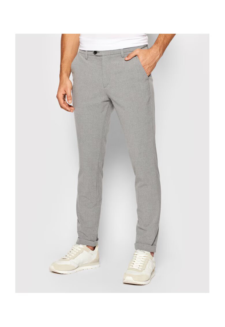 Jack and Jones Pantaloni barbati - 208743013 - Poliester/Viscoza - Gri - Gri