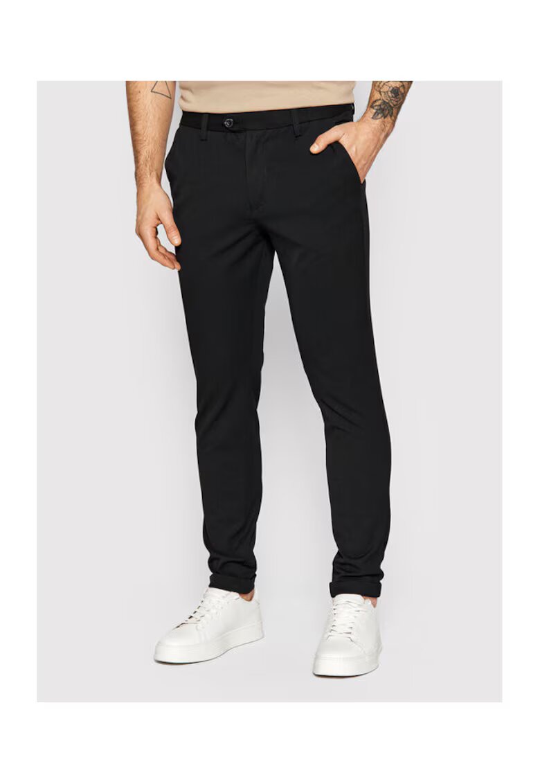 Jack and Jones Pantaloni barbati - 300066485 - Poliester/Viscoza - Negru - Negru
