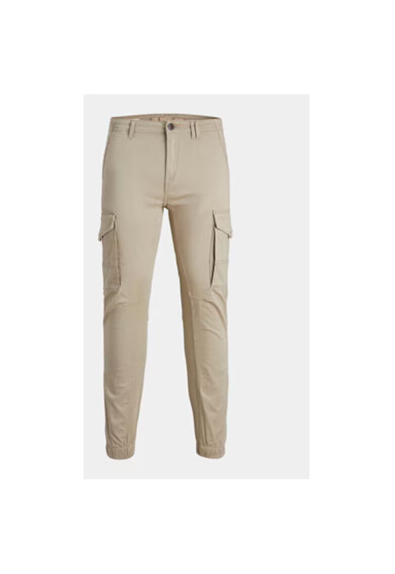 Jack and Jones Pantaloni barbati - 303593957 - Bumbac/Bumbac - Bej - Bej