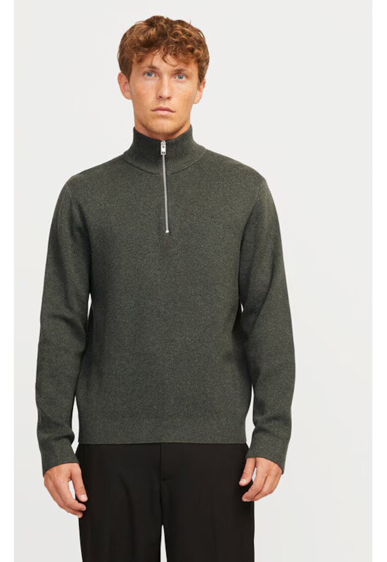 Jack and Jones Pulover barbati - 304367465 - Bumbac organic/Bumbac - Bej - Bej