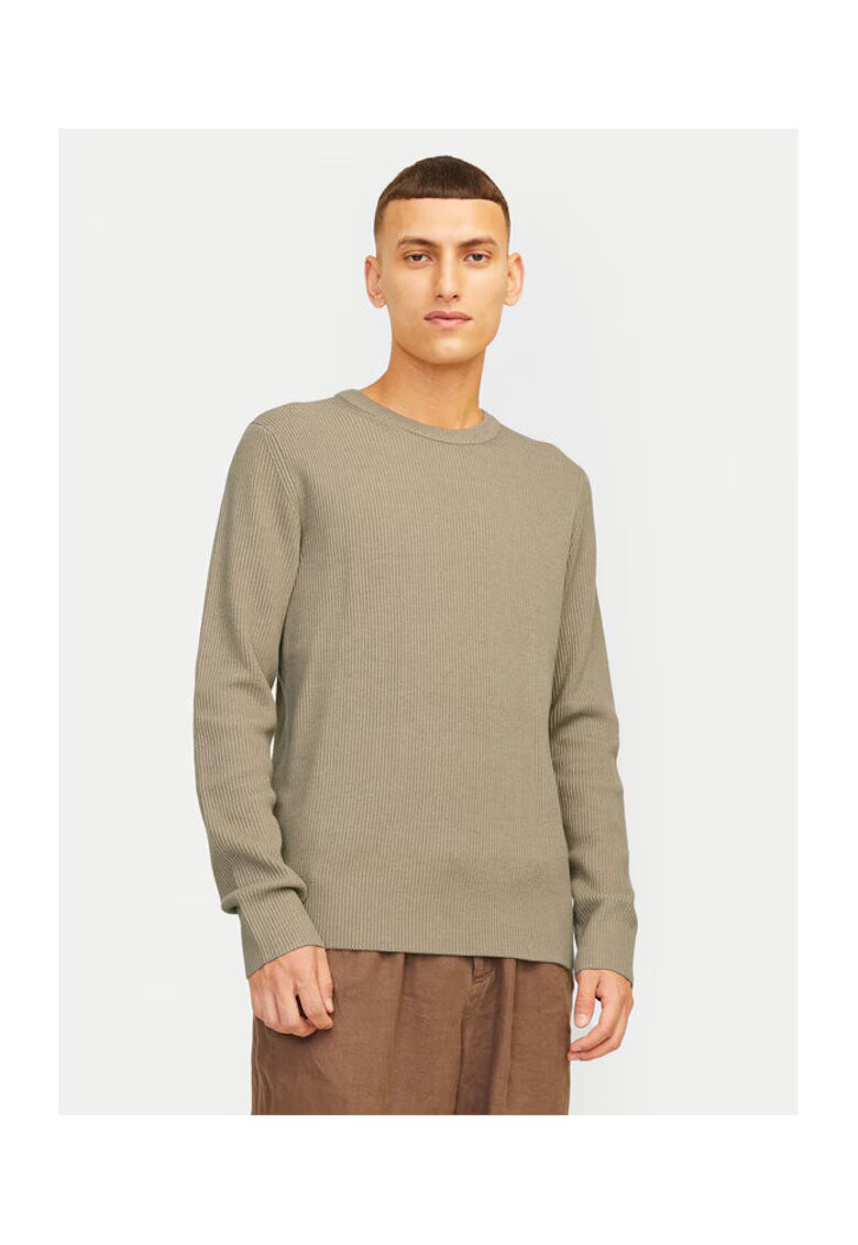 Jack & Jones Pulover barbati - 304514111 - Poliester reciclat/Bumbac - Bej - Bej
