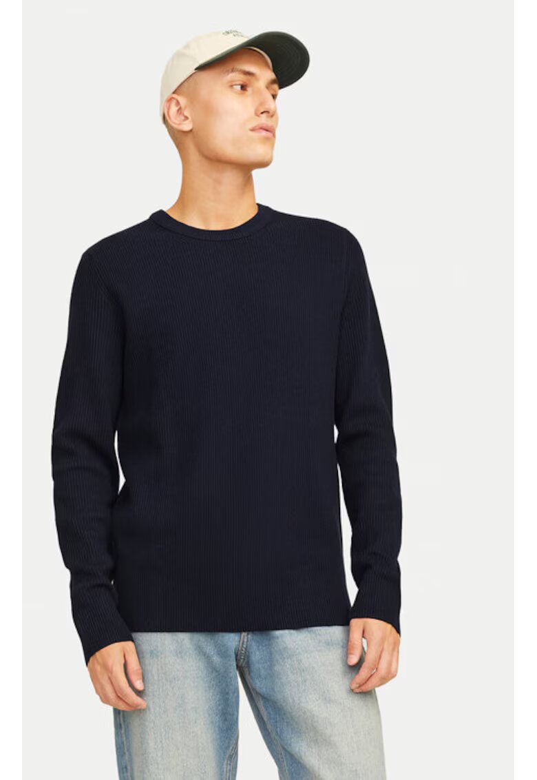 Jack & Jones Pulover barbati - 304514135 - Poliester reciclat/Bumbac - Albastru - Albastru