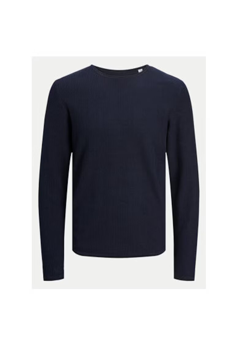 Jack and Jones Pulover barbati - 304514333 - Bumbac organic/Bumbac - 2XL INTL - Albastru