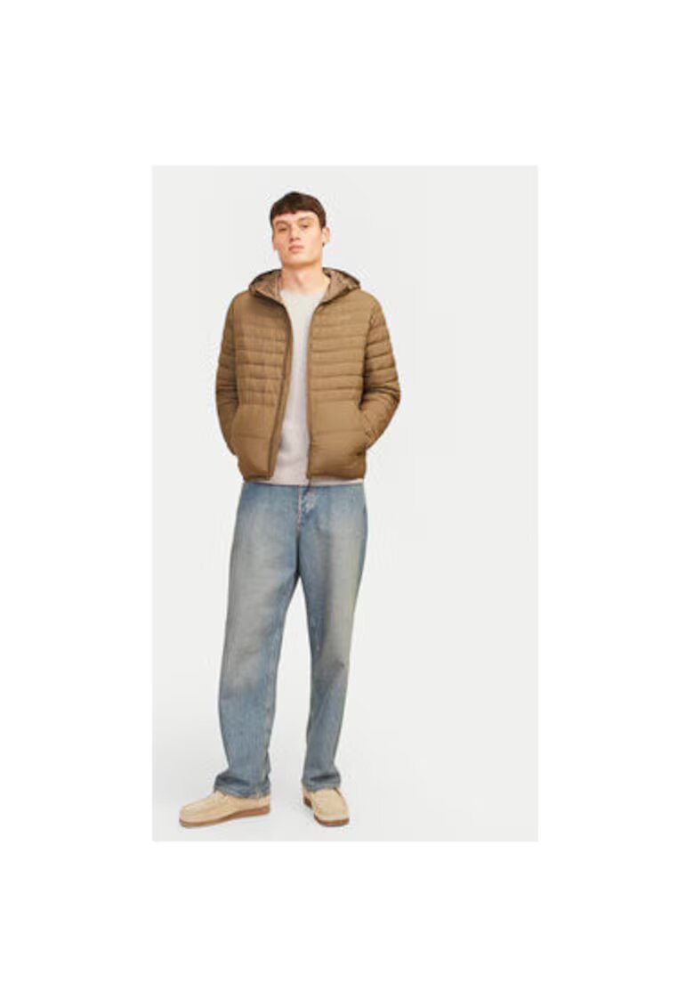 Jack and Jones Pulover barbati - 304514340 - Bumbac organic/Bumbac - Bej - Bej